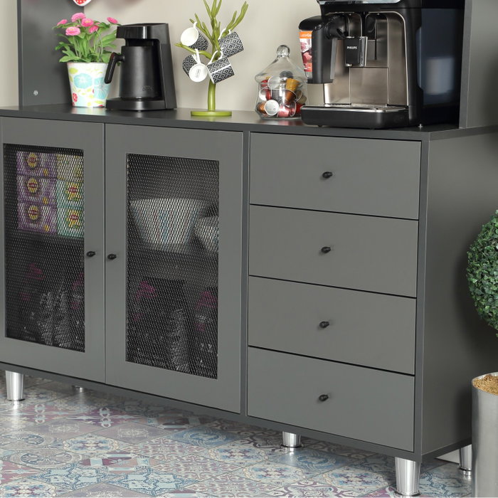 Hanah Home Armario Multiusos Grano 140 - Anthracite